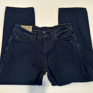 Polo Ralph Lauren 33 waist, 27” inseam hemmed, navy